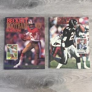 Lot of 2 Beckett Football Magazines 1990 Joe Montana & 1992 Deion Sanders - Bild 1 von 16