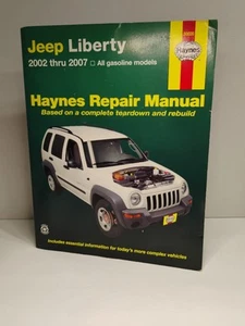 Jeep Liberty 2002 Thru 2007 by Haynes Repair Manuals Gasoline Models Book - Picture 1 of 4