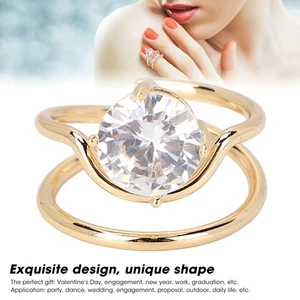 Women Finger Nail Ring Electroplated Copper Nail Ring Exquisite Stylish Nail 3CS - Picture 1 of 12