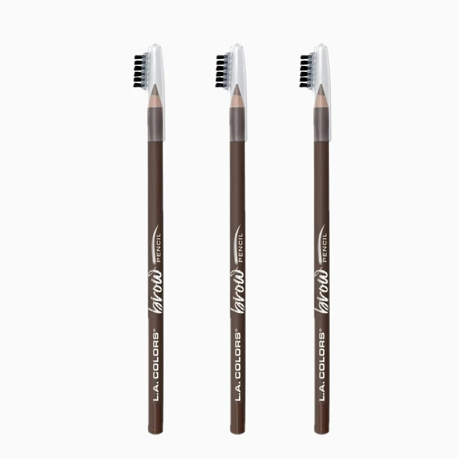 洛杉矶 COLORS On Point Brow 铅笔带帽,柔软棕色 0.06 液量盎司 - 3 包 — 第 1/1 张图片