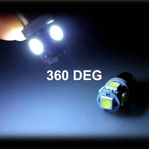 4 T11 BA9S LED Blanco T4W H6W 1985 363 5050 5SMD Coche Cuña Lateral Bombilla Lámpara - Imagen 1 de 5