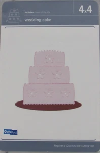 QuicKutz Wedding Cake 4x4, 1 Cutting Die Set REV-0202-S - Picture 1 of 2