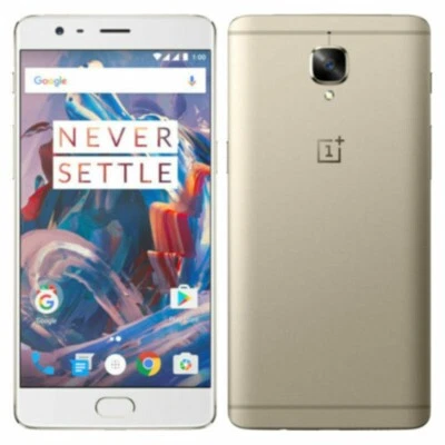 USED - OnePlus 3T A3003 64GB 6GB RAM (FACTORY UNLOCKED) 5.5" Full HD, Soft Gold - Image 1 of 2