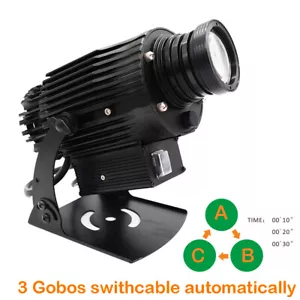 Proyector 40/60/80W Impermeable LED Gobo Logo + 3 Películas Personalizadas Interruptor Automático Estático - Imagen 1 de 8