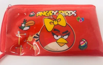 Angry Bird Red Plastic Wristlet Wallet Coin Purse 5.5” X 3”. - Image 1 of 3