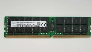 SKHynix 64GB 4DRx4 DDR4-2666MHz PC4-21300 ECC RAM Server Memory HMAA8GL7CPR4N-VK - Picture 1 of 4