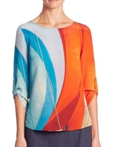 Akris Punto Großsegel Print Top Gr. 42 = US 10 - Neu ohne Etikett - Bild 1 von 4