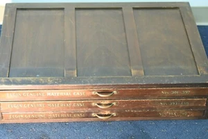 ELGIN 3 DRAWER PARTS CHEST VERY NICE CONDITION---100+ YEARS OLD--PICKUP ONLY! - Picture 1 of 11