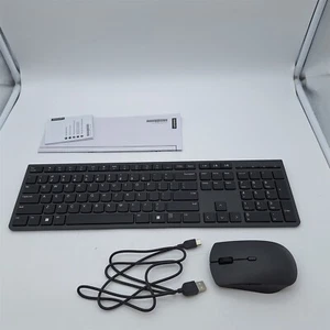Lenovo Professional Wireless Keyboard/Mouse Bundle - Grau, US Englisch - Bild 1 von 5