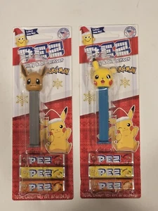 Pez Dispenser Pokemon Pikachu & Eevee - Lot of 2 NEW - Picture 1 of 5
