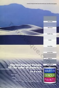 1984 Martin Senour Farben Wohndeko tolle alte DRUCKANZEIGE einzigartige Geschenkidee! (2598) - Bild 1 von 1