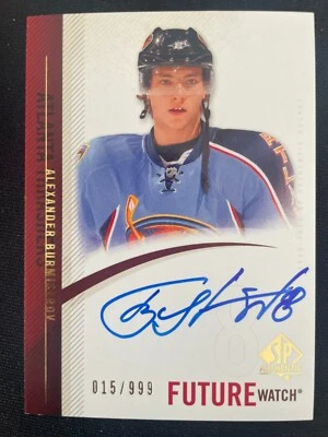 Alexander BURMISTROV 2010-11 SP Authentic Future Watch Auto 15/999 #305 Atlanta - Image 1 of 2