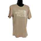 The North Face T-Shirt Short Sleeve Crew Cafe Creme Dome Logo Mes Small