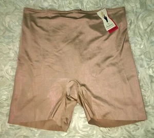 SPANX Slimplicity NUDE Super Control Shiny Girl Shorts NEW Womens Sz Plus 2X - Picture 1 of 4