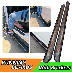 Fits for VOLVO XC60 2018-2025 Running Board Side Step Nerf Bar Black 2PCS - Picture 1 of 9