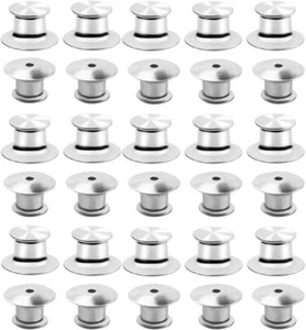 30 Pcs Metal Locking Pin Backs Locking Pin Keepers Locking Backs for Disney Pins - Picture 1 of 7