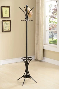 Kings Brand Furniture - Metal 8-Hook Coat & Hat Rack Stand with Umbrella Holder - Picture 1 of 2