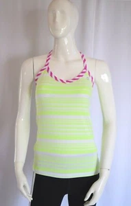 NEW LORNA JANE SZ S HARMONY SPORT TANK TOP Excel GYM YOGA Woman Neon Yellow - Picture 1 of 8