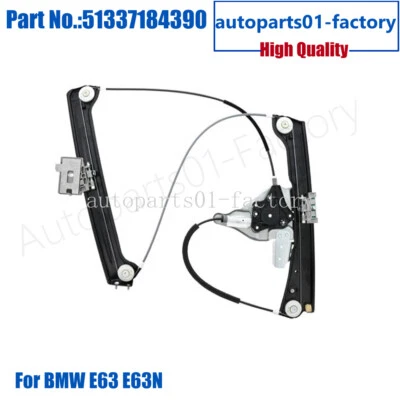 51337184390 Right Window Regulator With Motor Fit For BMW E63 E64 650i M6 - Image 1 of 4