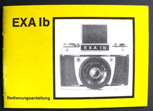 MODE D'EMPLOI / BEDIENUNGSANLEITUNG - EXA 1b - NOTICE EN ALLEMAND 1979 DDR - Bild 1 von 1