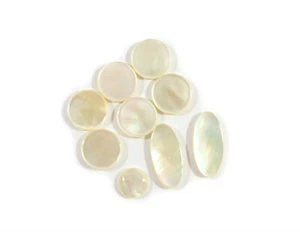 Saxophone keys mother of White shell inlaid finger buttons,high quality,one set - Picture 1 of 3
