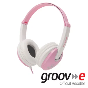 GROOV-E KIDZ DJ STYLE STEREO OVER EAR HEADPHONES FOR KIDS - PINK/WHITE - GV590PW - Imagen 1 de 6