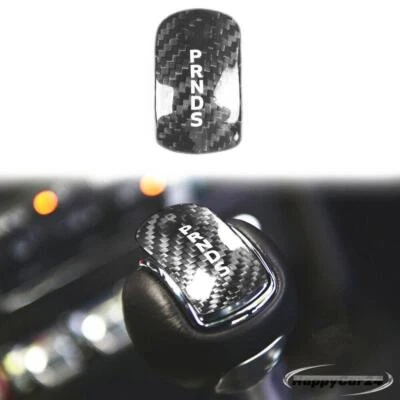 Auto Black Carbon Fiber Gear Shift Knob Panel Trim For Ford Mustang 2014-2018 - Изображение 1 из 4