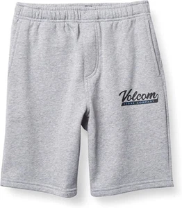 Volcom Boys Eastmont Fleece Sweat Short Color Gray Size L Style C1012130 - Picture 1 of 3