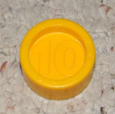 Fisher Price - Caja registradora: moneda de repuesto - moneda amarilla de 10 céntimos Foto 1 de 2