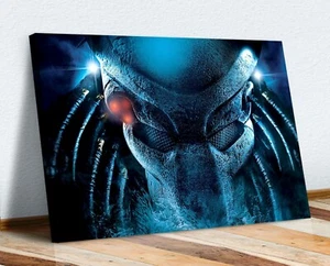 CANVAS WALL ART PRINT ARTWORK CLASSIC MOVIE 30MM DEEP FRAME  The Predator 1987 - Picture 1 of 9