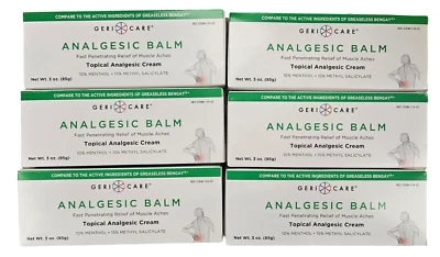 Crema BÁLSAMO ANALGÉSICO GERICARE Muscle Rub 3 oz (6 tubos grandes) ^^ Foto 1 de 3
