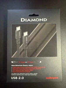 AudioQuest Diamond USB-C auf USB-C High-Definition Digital Audio Kabel 0,75 m - Bild 1 von 1