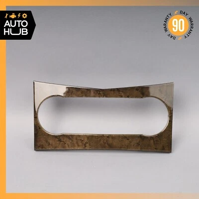 08-11 Mercedes W204 C350 C63 AMG A/C interruptor de controle climático acabamento moldura madeira fabricante de equipamento original - Imagem 1 de 4