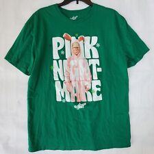 A Christmas Story Shirt Mens XXL Green Pink Nightmare Holiday Graphic Cotton New