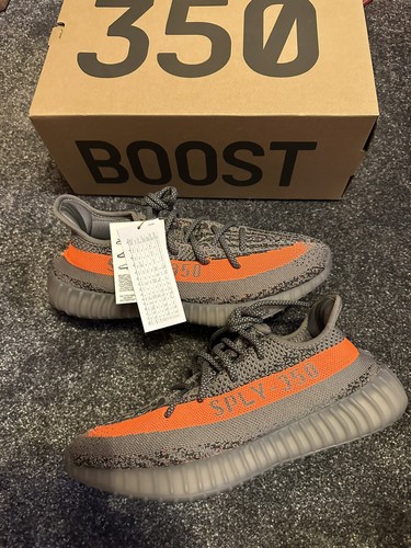 Adidas Yeezy Boost 350 V2 GW1229 BELURF STEGRY SOLRED UK 9