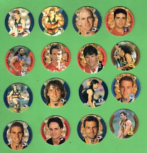 #D99. SEVENTEEN(17)  1995 COCA COLA AFL TAZOS / POGS - Picture 1 of 4