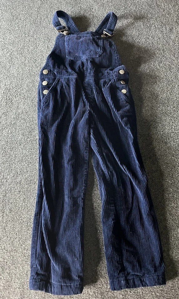 Mono vintage mini suelo niños 5 6 años peto pana azul marino Foto 1 de 4