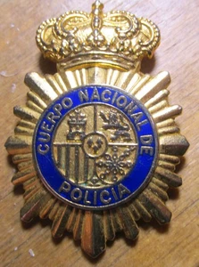 Spanish / Spain Police Obsolete Hat Badge - Picture 1 of 2