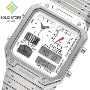 CITIZEN COLLECTION JG2120-65A RECORD LABEL Thermo Sensor Uhr Ana-Digi Temp - Bild 1 von 10