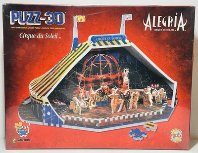 Wrebbit Puzz-3D Jigsaw Puzzle Cirque du Soleil Allegria 398 pcs NOS 1995 Sealed. - Image 1 of 4