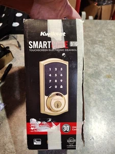 Kwikset SMARTCODE 916 Touchscreen elektronischer Riegel ZWAVE 500 neu offene Verpackung - Bild 1 von 6