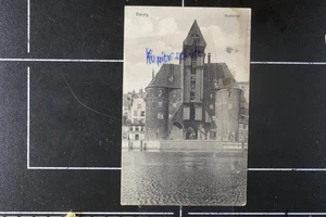 AK Danzig Langfuhr Gdansk Pommern 1924 Stadtpost 15 Pf. Krahntor Gebäude Hafen - Bild 1 von 2