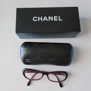 Chanel 3186 Borgoña Rojo Ovalado Gafas 52mm Monturas Auténticas con Estuche y Caja - Imagen 1 de 18