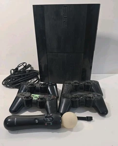 Sony Playstation 3 PS3 Super Slim Konsole 4001C 500GB (4) Controller, getestet - Bild 1 von 10