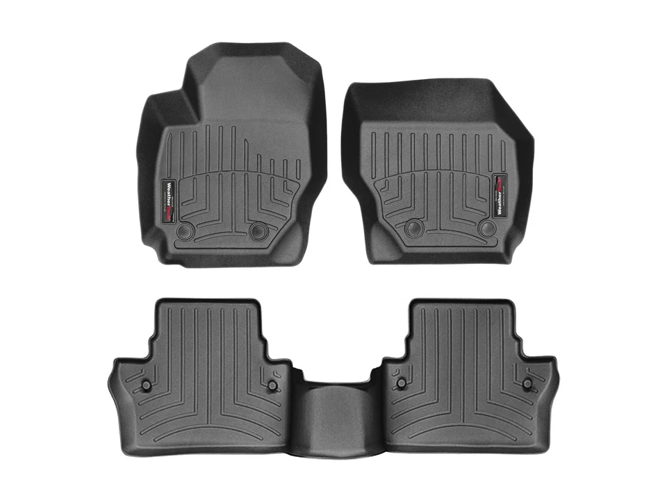 Forro de piso WeatherTech para Volvo V70 2008-2010 - primera y segunda fila, negro Foto 1 de 4