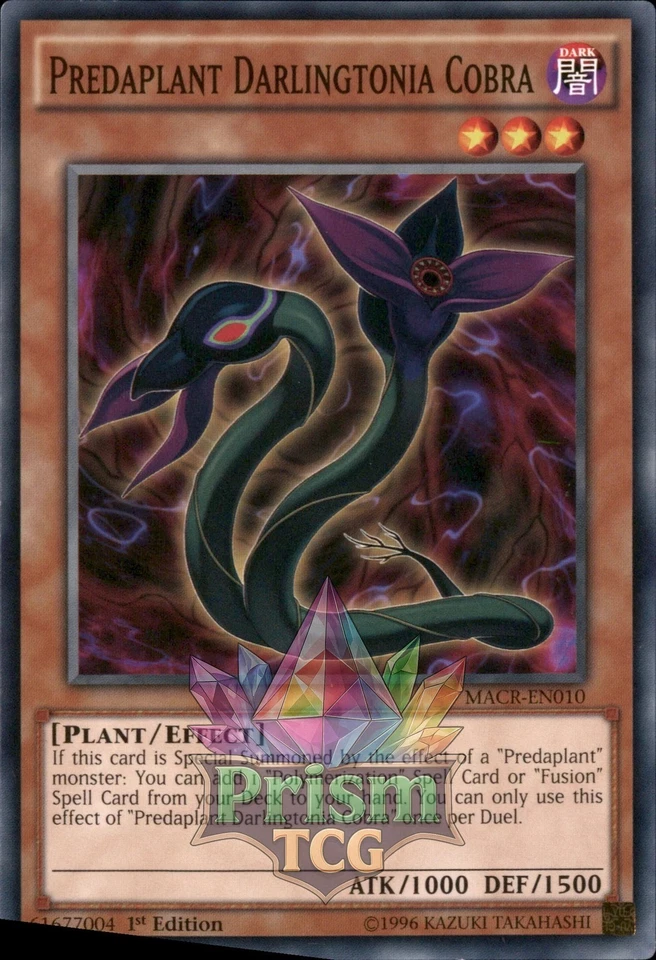 1st Ed Predaplant Darlingtonia Cobra MACR-EN010 Yugioh - Image 1 of 1