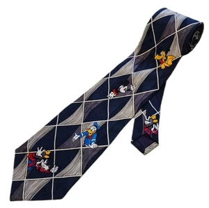 Corbatas para hombre The Walt Disney Co Mickey Mouse y amigo corbata azul y blanca - Imagen 1 de 6