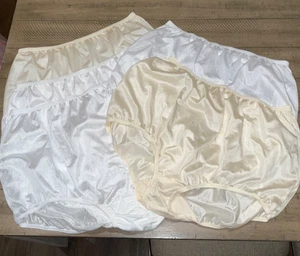 VTG X 5 Cotillion Panties  Size 12 Nylon High Waisted Mushroom Gusset Silky - Picture 1 of 8