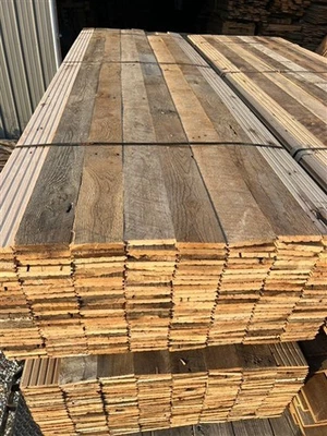 Suelo de madera superior sucio recuperado saltar cepillado especies mixtas ranura de lengua de piso  Foto 1 de 4