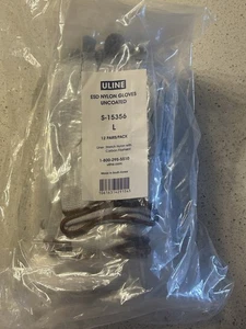 Uline S-15356 ESD Nylon Gloves Uncoated L 12 PAIRS / PACK - Picture 1 of 2